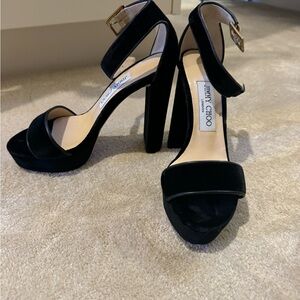 Jimmy Choo Black Suede Women's Heels